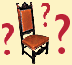 Image of chair with question marks