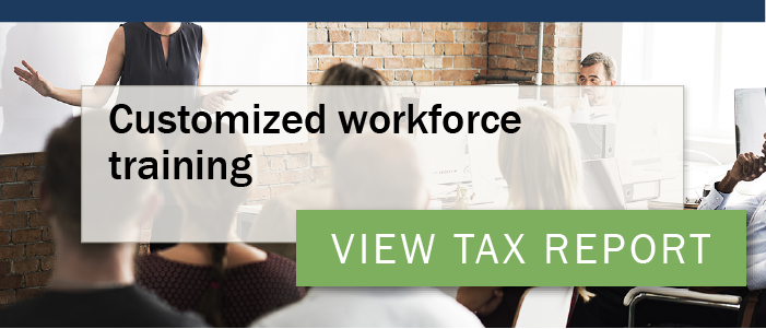 click here to view the 2024 tax preference customized workforce training report