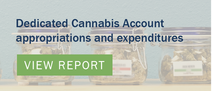 click here to view the Dedicated Cannabis Account appropriations and expenditures report