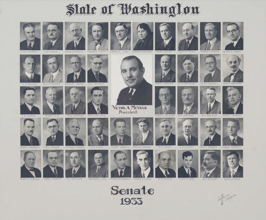 Senate class photo for the class of 1933