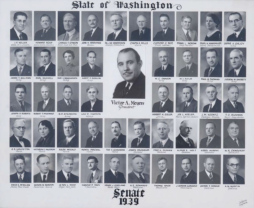 Senate class photo for the class of 1939