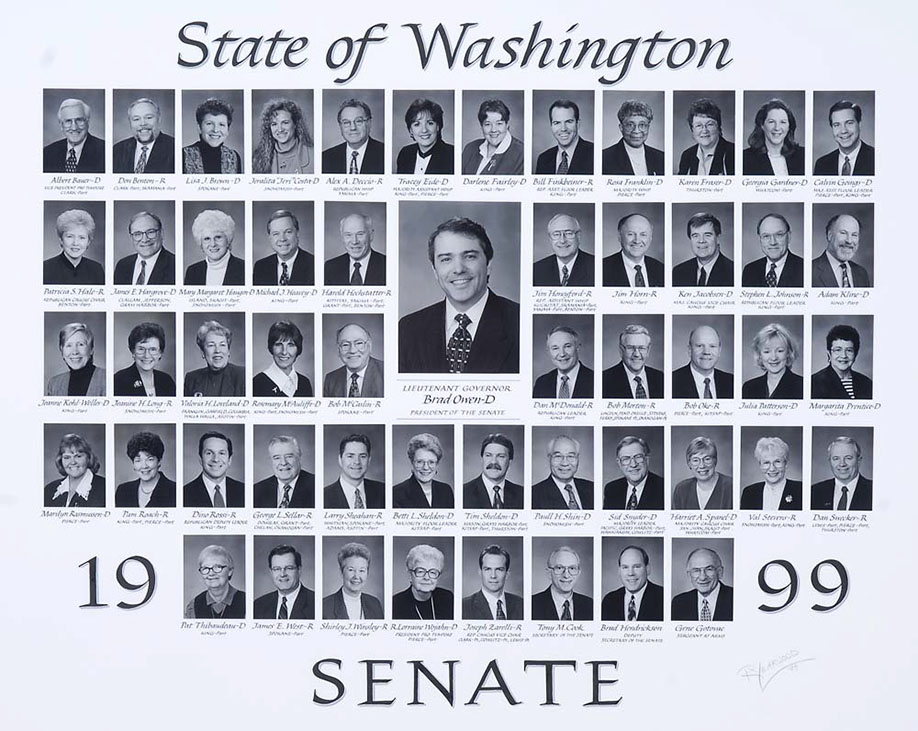 Senate class photo for the class of 1999