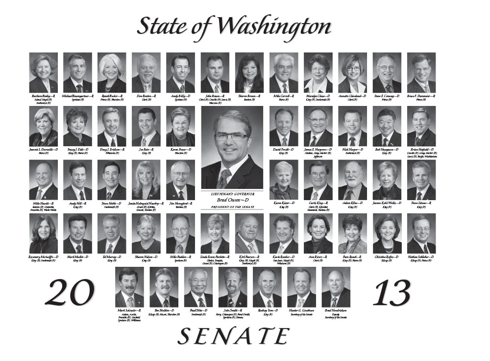 Senate class photo for the class of 2013