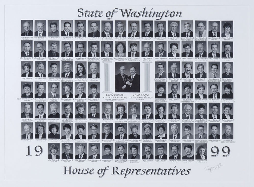 House of Representatives class photo for the class of 1999