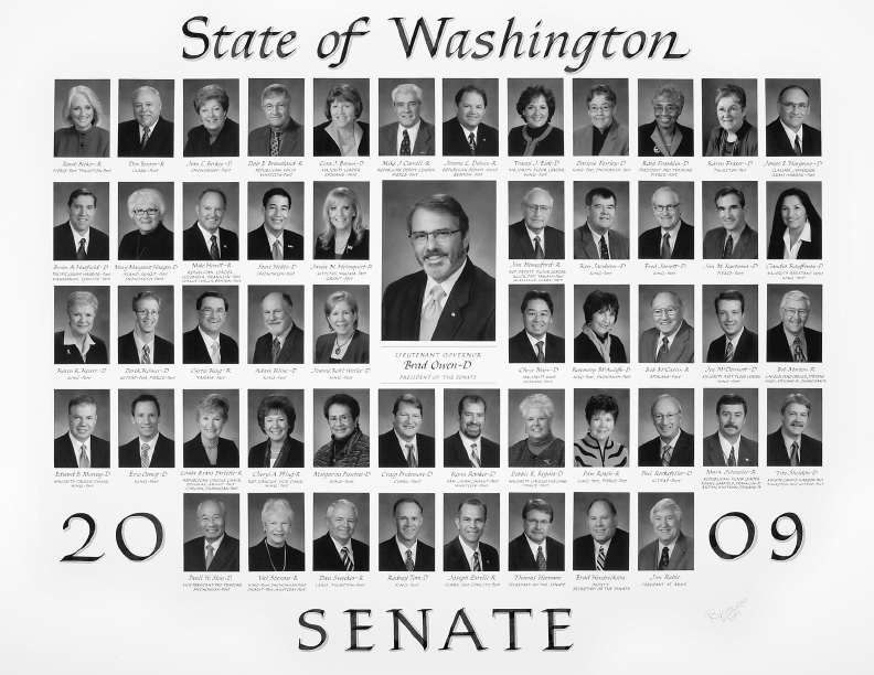 Senate class photo for the class of 2009