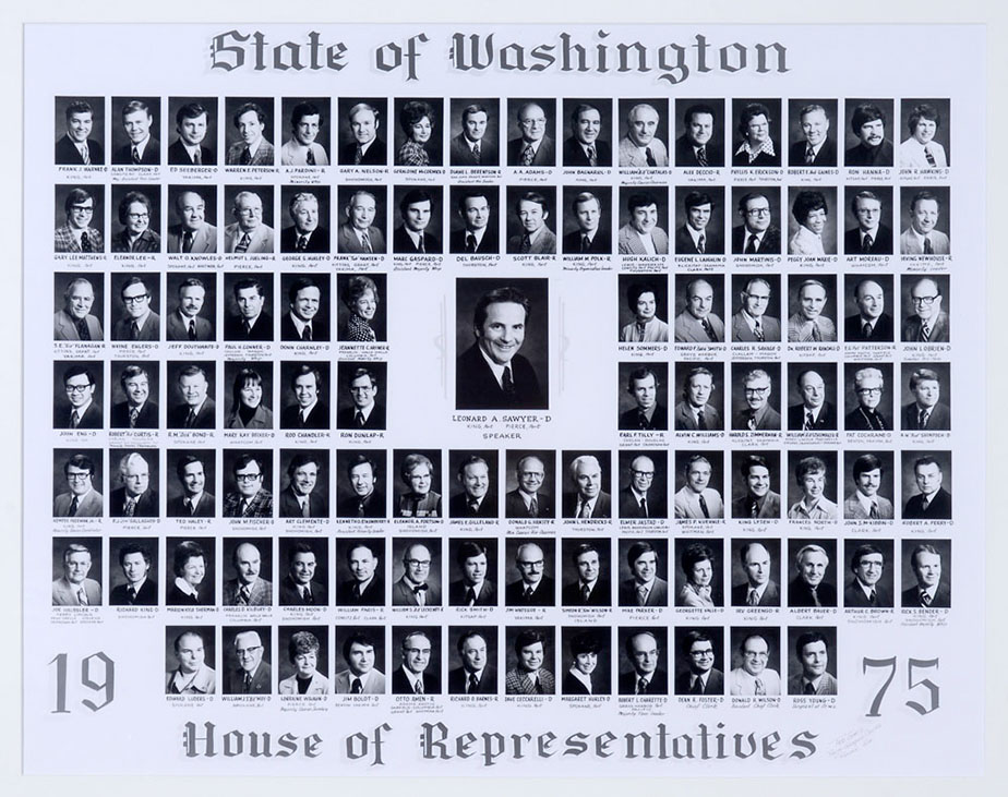 House of Representatives class photo for the class of 1975