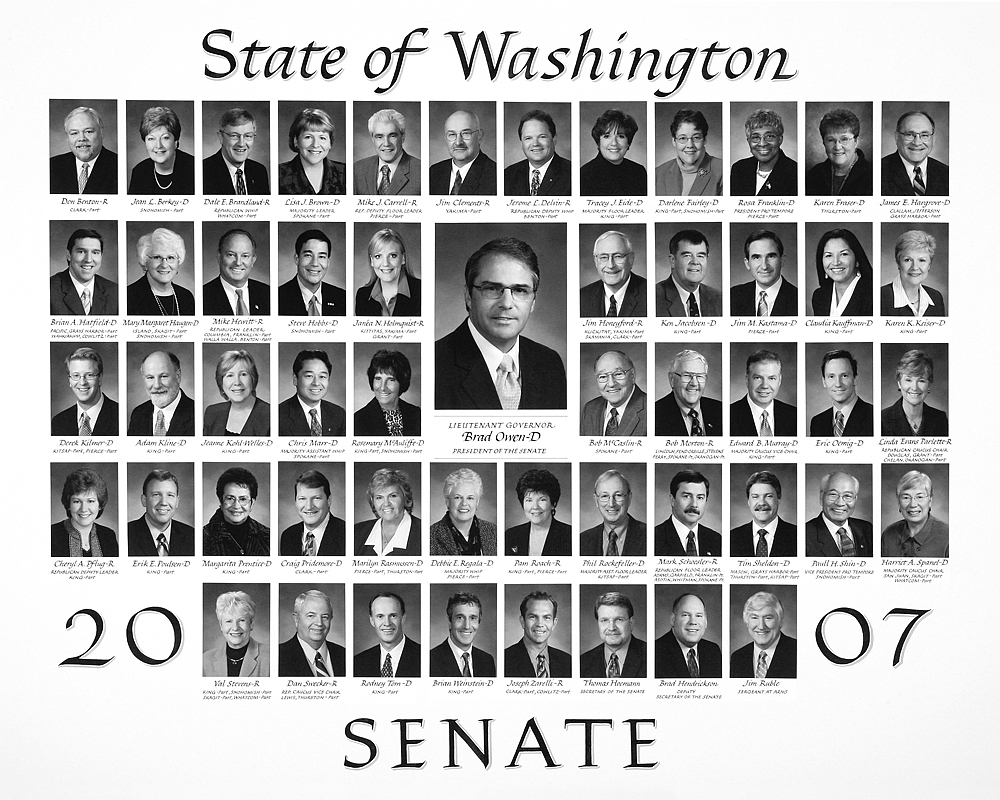 Senate class photo for the class of 2007