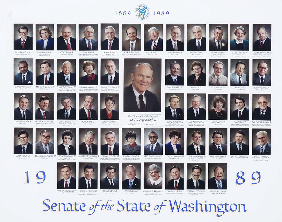 Senate class photo for the class of 1989