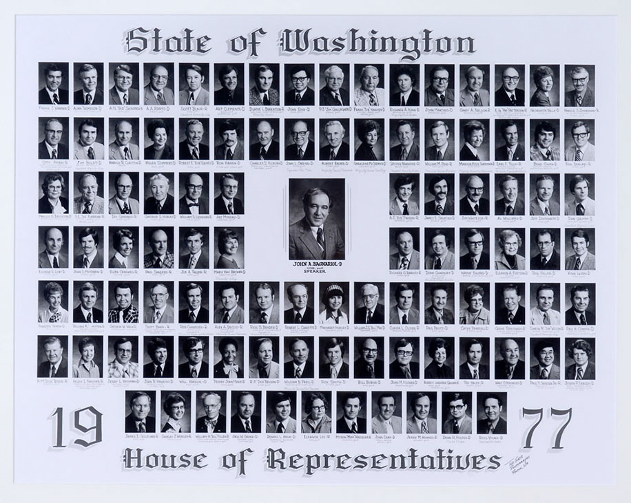 House of Representatives class photo for the class of 1977