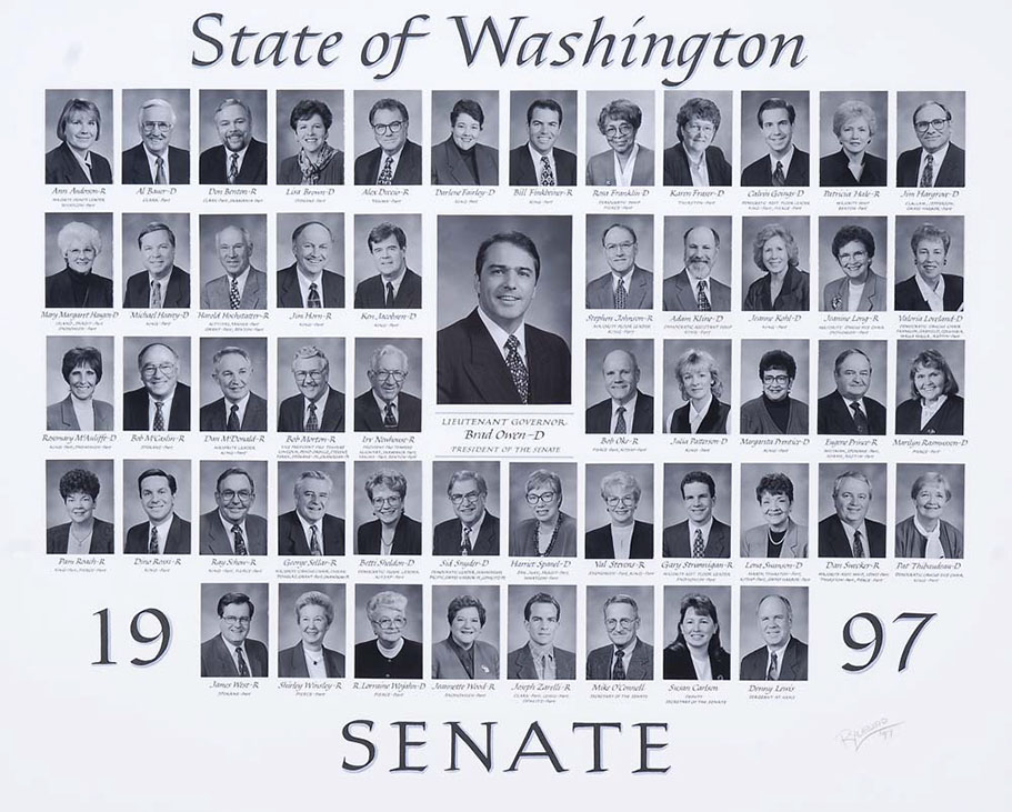 Senate class photo for the class of 1997