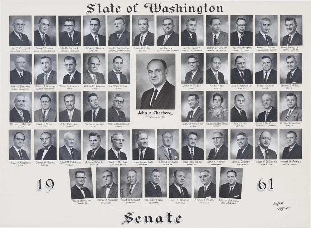 Senate class photo for the class of 1961