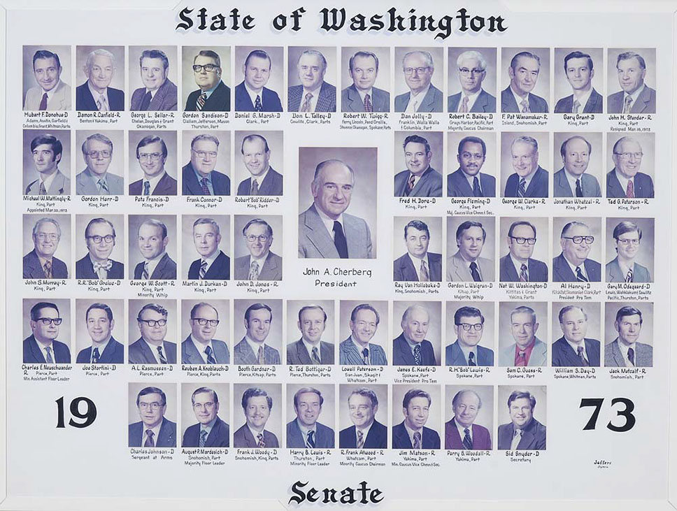 Senate class photo for the class of 1973