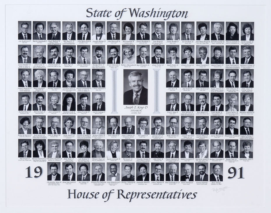 House of Representatives class photo for the class of 1991