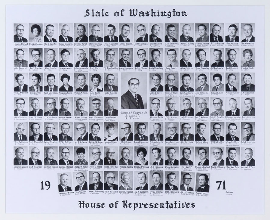 House of Representatives class photo for the class of 1971